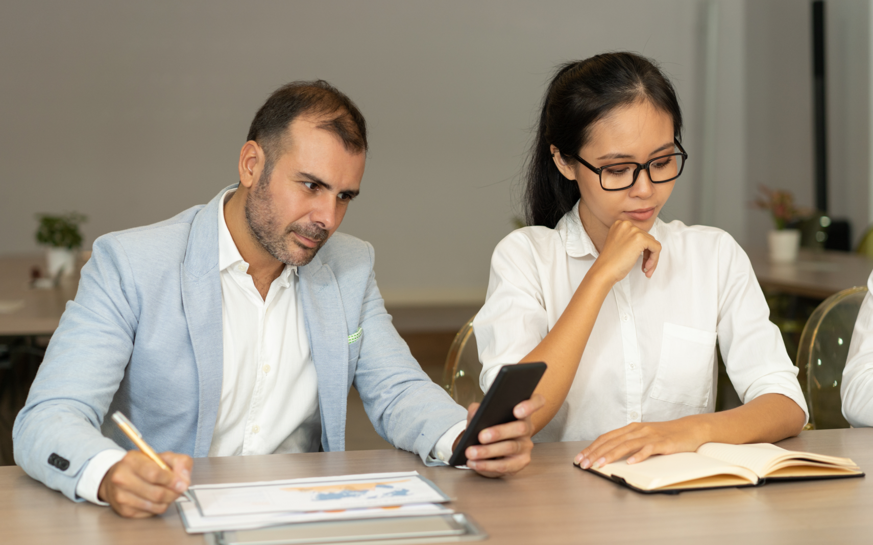 Accountant explaining tax strategy to concerned business owner